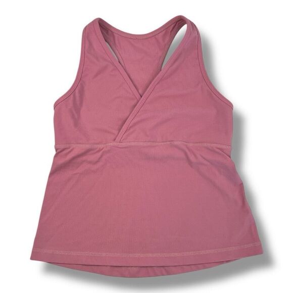 Lululemon Wet Dry Warm Razorback Pink Tank Top Size 4 - Picture 1 of 6